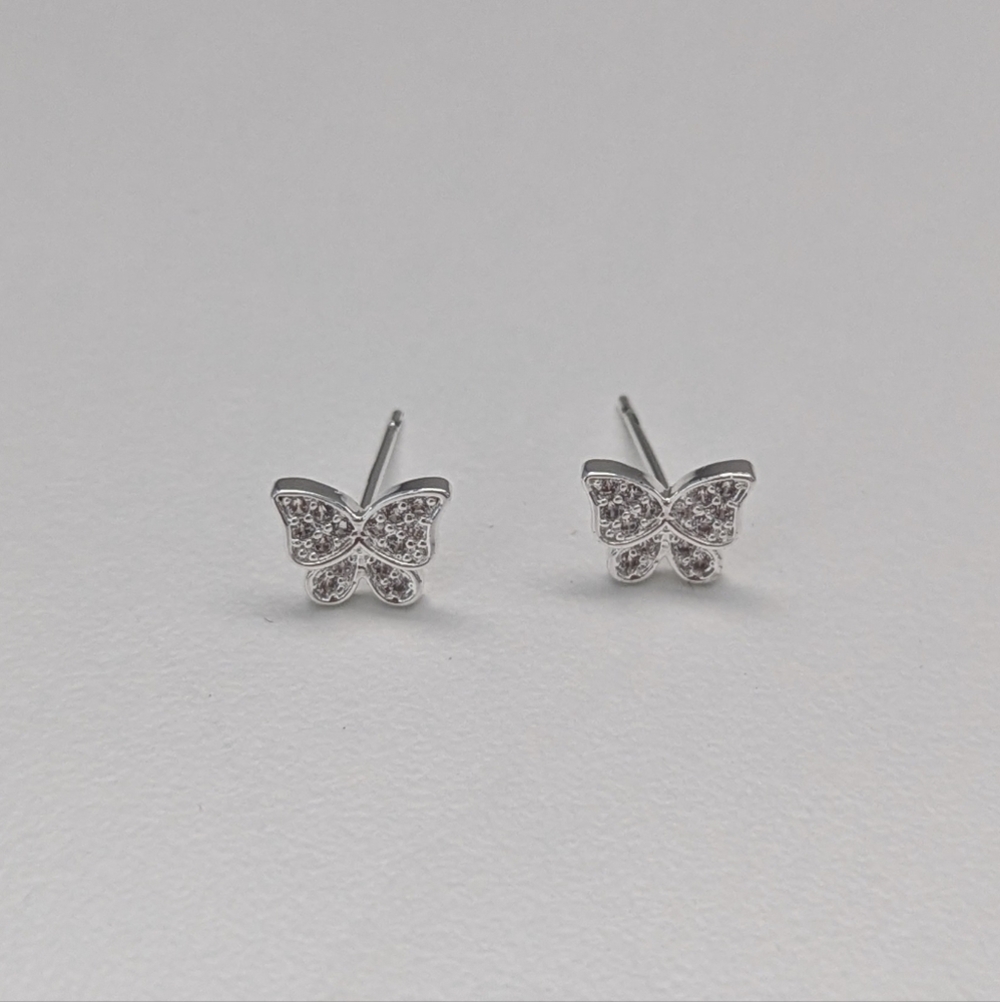 .925 Butterfly Earrings